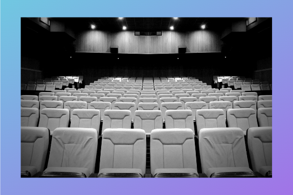 Audience chairs in theatre