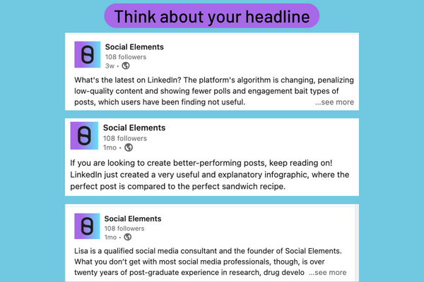 Headline - Social Elements