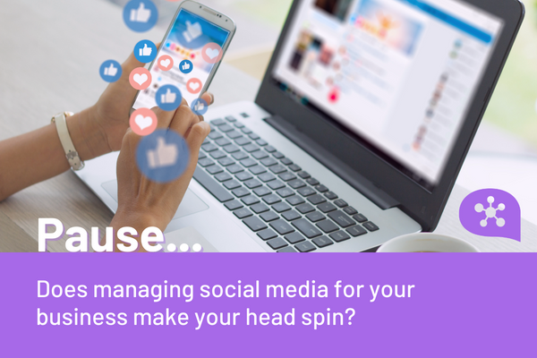 Does managing social media for your business make your head spin?
